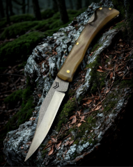 El Yapımı Kemik Kabze Çavuş Model Cep ÇakısıBA-Ç006