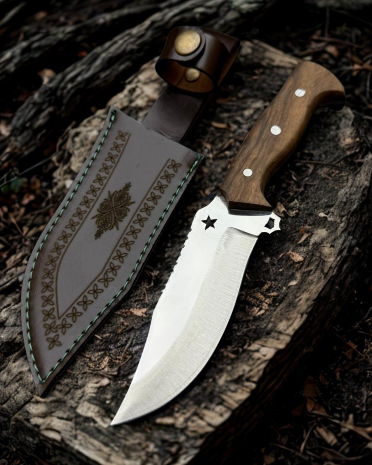 El Yapımı 22 cm Yıldız Model Kamp Bıçağı BA-Ç010