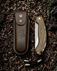 El Yapımı 24 Cm Endüstriyel Ahşap Kabze Cep Çakısı BA-Ç015