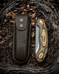 El Yapımı N690 Çelik Werzalit Kabze Cep Çakısı BA-Ç016