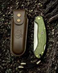 El Yapımı 24 Cm Endüstriyel Ahşap Kabze Cep Çakısı BA-Ç017